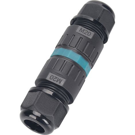 CHOYCLIT Lot de 4 boîtiers de jonction étanches IP68 - Connecteur triphasé 3 pôles pour fils de 5 à 12 mm, coffret de raccordement extérieur pour jardin et enterré (1/4)