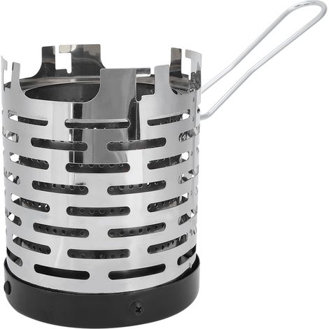 Protection pour chauffage d'extérieur portable en acier inoxydable - Couverture pour poêle mini