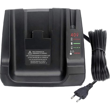 Lntyq Chargeur de batterie 40V MAX avec remplacement 2USB pour batterie Li-ion Black + Decker LCS36 LCS40 (uniquement chargeur, pas de batterie)