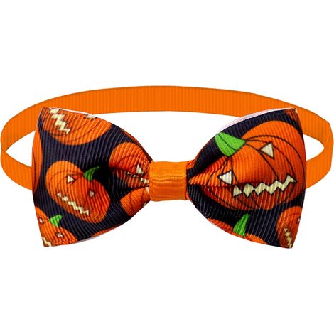 Bow Tie - Tissu - Pour Chien Et Chat - Décoration Festive - Motif Citrouille Dessin Animé - 1 Pièce (1/5)