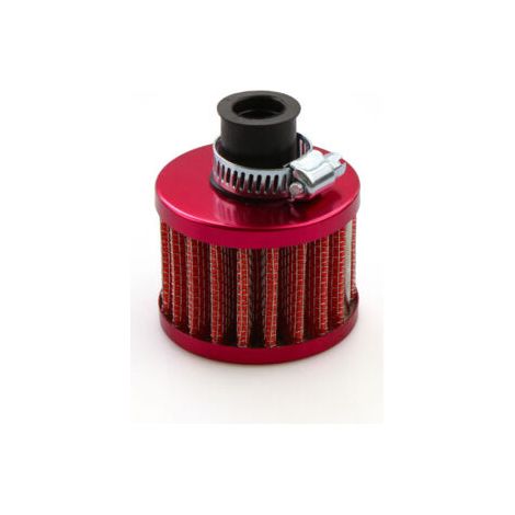 filtros de aire universales para coche de 12 mm, filtro de admisión de aire frío, color rojo. (1/4)