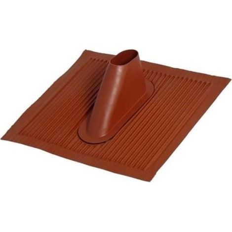 Tuile en Aluminium Malléable Rouge Brique - HD LINE - Pour Mât Ø 30 à 50 mm - Dimensions 445 x 400 mm