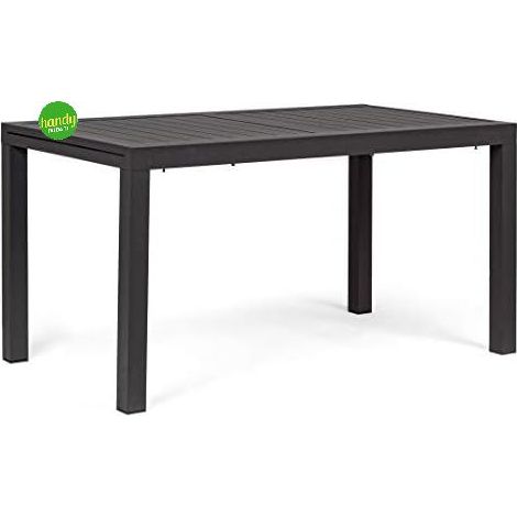 Tavolo allungabile "Fuerteventura" in alluminio dogato da esterno per giardino -Antracite / Tavolo 160/240 cm
