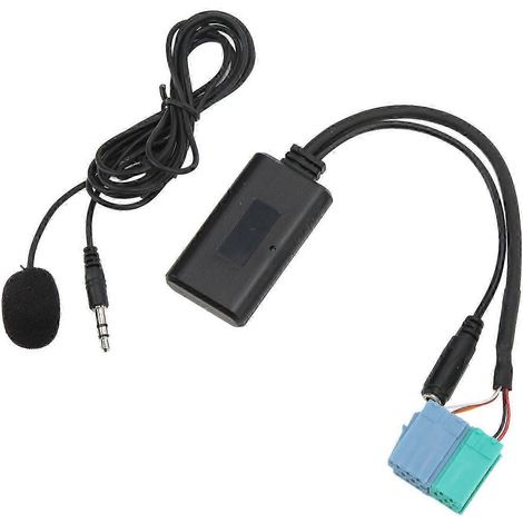 Adaptateur audio sans fil pour voiture avec entrée AUX, Bluetooth 5.0 et microphone, compatible avec Becker Intelligence. (1/5)