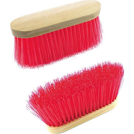 Brosse de base avec poils synthétiques hauts et dos en bois