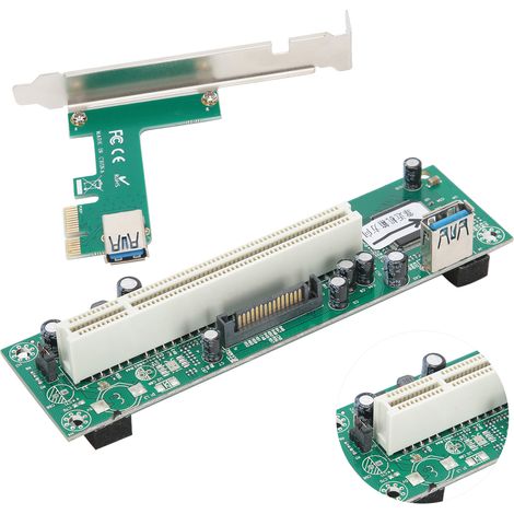 Adaptateur PCI vers PCIE Express pour Carte Réseau Contrôleur Mini ASM1083 avec Connecteur 4 Broches
