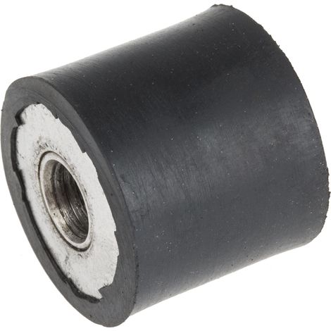 Plot antivibratoire femelle RS PRO M8 Ø 25mm en Caoutchouc naturel ( Prix pour Sachet de 2 )