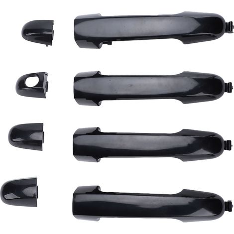 Set di 4 maniglie per porte esterne nero lucido con foro per la serratura - 82651-2H000 (1/5)