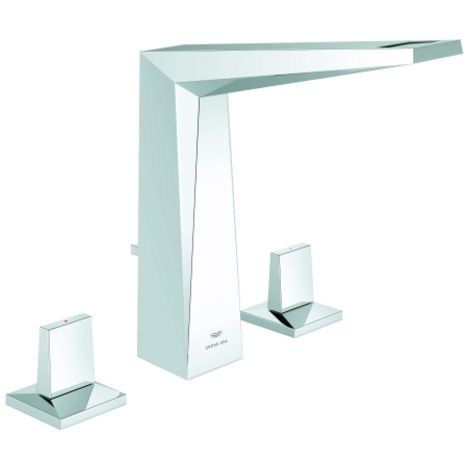 Grohe Allure Brilliant Batteria a 3 fori per lavabo Taglia L Cromo, 20627000 (1/2)