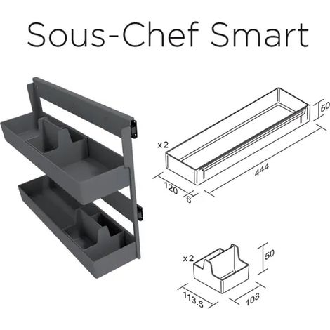 COULISSANT SOUS-CHEF SMART - 6SCG4SMART1PZ - GOLLINUCCI (1/2)