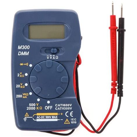 Mini multimètre numérique, testeur de poche universel, voltmètre ampèremètre Ohm testeur (1/5)