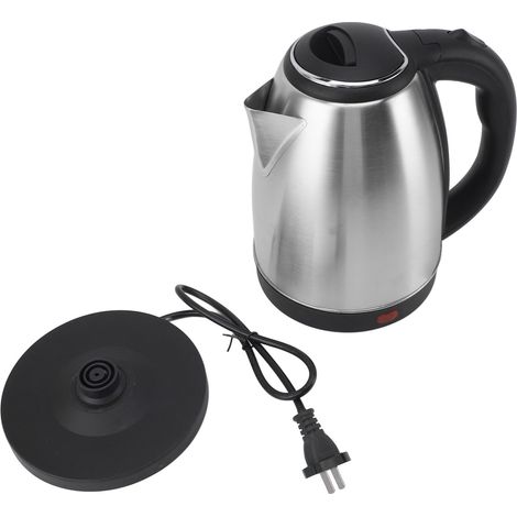 Bouilloire électrique 2L, 1000W, arrêt automatique, revêtement intérieur inox, rapide, pour thé et café (1/5)