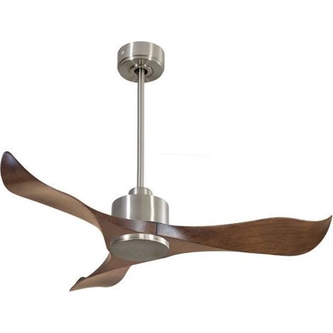Modulo de KlassFan - Super déstratificateur d'air,Chrome et couleur bois idéal pour 10 à 15 m²  KLDC3SlimP1Wo