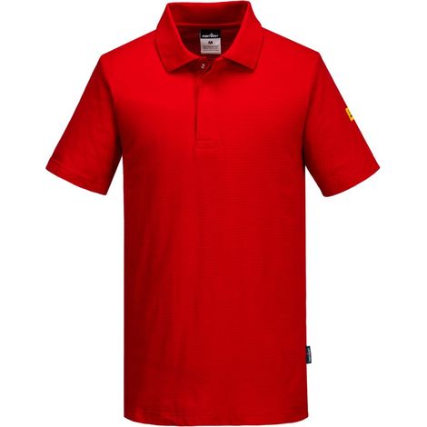 Polo Antistatique Esd - Taille Xl - Rouge Foncé - Portwest