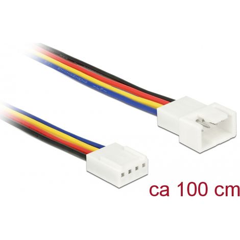 Delock Cable de extensiÃ³n PWM ConexiÃ³n del ventilador de 4 Pines de 100 cm