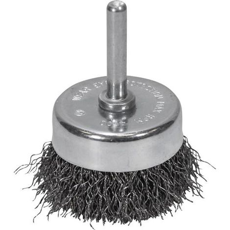 Faithfull 3105006130 Wire Cup Brush 50mm x 6mm Shank, 0.30mm Wire FAIWBS50