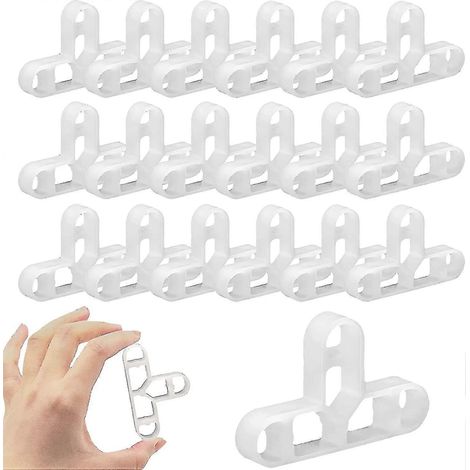 50 croisillons de carrelage, croisillons amovibles en forme de T de 10 mm pour carrelage de sol, pavage, mur, jardin, briques rouges, dalles de terrasse, etc. (1/4)