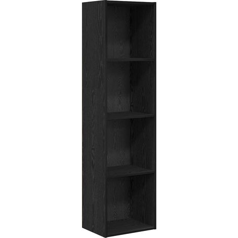 Maison Exclusive - Bücherregal Schwarz Eichen-Optik 40 x 30 x 152