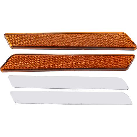 2 Pièces Réflecteurs Feu Stop Moto Plastique Jaune Signal Lumière Accessoire (1/5)
