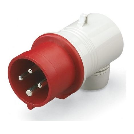 Spina 90° 3P+T 32A 6H industriale Eureka tipo interbloccabile