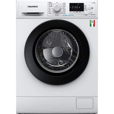 San Giorgio F812A5 Lavatrice Libera Installazione 8 Kg Motore Inverter 1200 Giri Classe A colore Nero