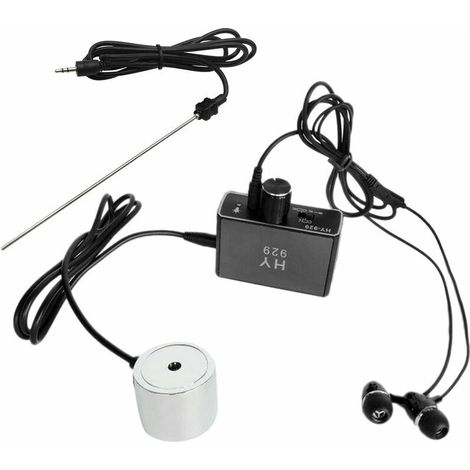 Conduite D'Eau Detecteur De Fuite Capteur Moniteur Testeur Kit Double Sondes Ecouteurs Haute Sensibilite Pipeline Eau Locator Kit, Eu Plug
