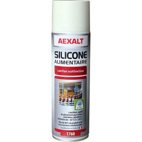 Aexalt - Aérosol lubrifiant multifonctions silicone alimentaire Porte de douche x 650 ml