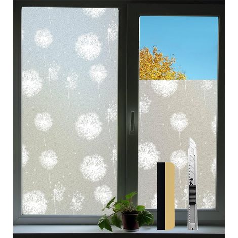 Filtre Fenetre Anti Regard Film Occultant Fenêtre 30x400cm Film pour Fenetre Film Isolant Fenetre Anti Froid, Film Dépoli Douche (1/5)