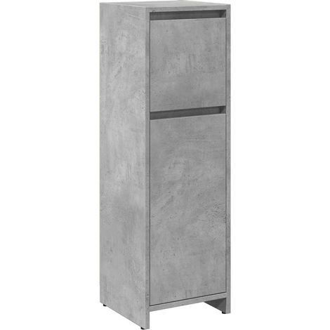 Meubles de Rangement,Armoire de salle de bain Gris béton 30x30x95 cm Aggloméré CFW931572 (1/5)