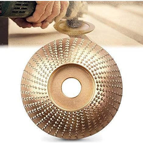Disque de Polissage, Outil de Sculpture de Meule en Bois pour La Meuleuse D'angle, Diamètre extérieur 85 mm, diamètre intérieur 10 mm- (1/5)