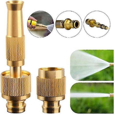 Powerful Water Nozzle for Driveway Patios Cleaning Quick Hose Connector Garden Irrigation Spray Nozzles for Lawn Watering G1percent2 and G3per (1/5)