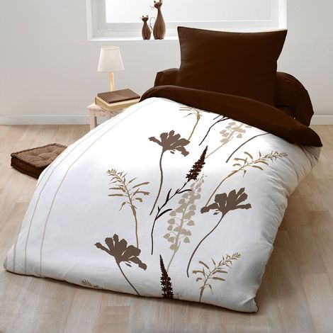 Housse de Couette - 2 Pièces Microfibre 1 Personne - 140x200 cm Mae - Multicolore