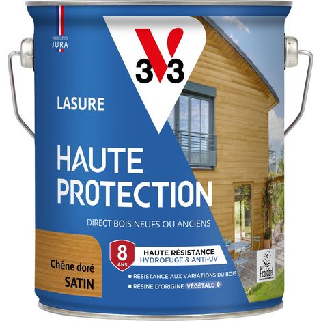 Lasure Haute Protection Biosourcée V33 chêne doré Satin - 2,5L