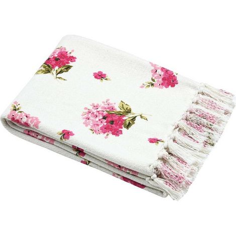 Coperta Printemps 125x150 con fiori rosa (1/3)