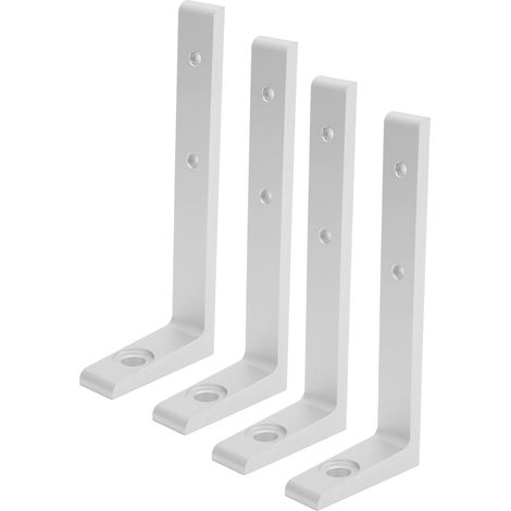 4 Stück Eckwinkel aus Aluminium, L-förmig, rechtwinklig, zur Befestigung und Reparatur, silberfarben, 2020, mit einer Nut (1/5)