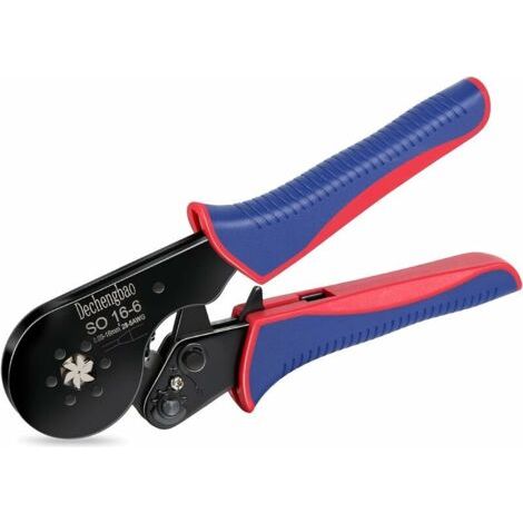 Pince à sertir cosse auto-réglable 0,08-16mm² – 1200 cosses incluses – Acier au carbone – Sertissage de haute qualité (1/5)
