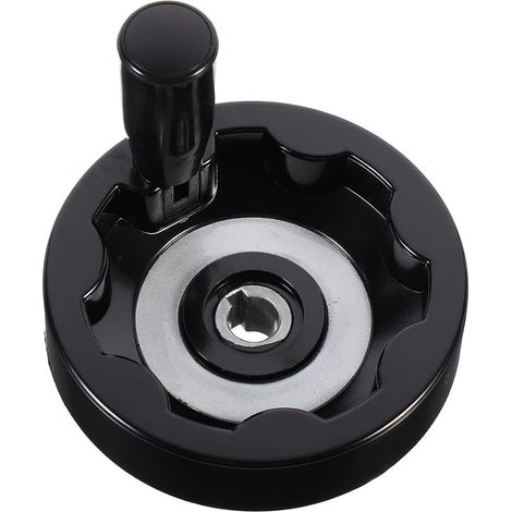 Poignée Pivotante Pliable en Bakélite Noire pour Volant de Fraisage, Facile à Installer et Remplaçable, pour Machines-outils Industrielles (1/5)
