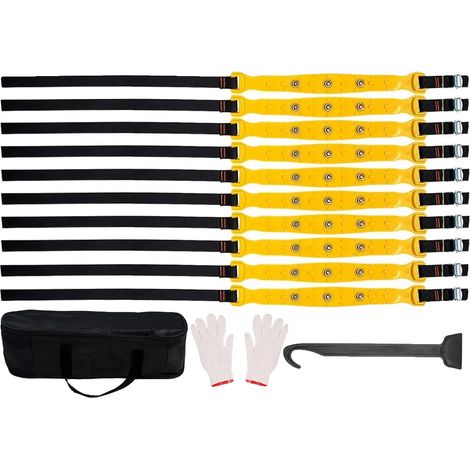 Chaînes à neige, Design anti-dérapant, Matériau durable, 10PCS L (1/2)