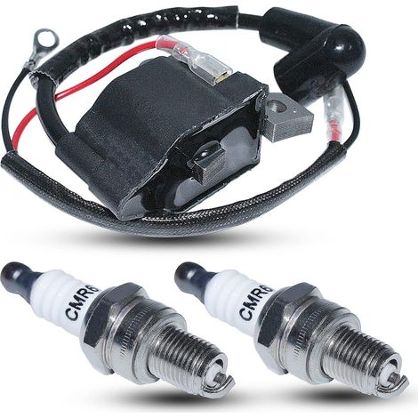 Kit bougie pour Honda GX35 GX35NT HHT35S UMK435 Bobine d'allumage Tondeuse à gazon Remplacer la pièce 30500-Z0Z-013 (1/5)