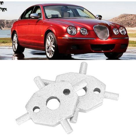 1 paire de caches de gicleurs de lave-phares pivotants en forme de croix 271893275580 compatibles avec Jaguar X-Type et S-Type (1/5)