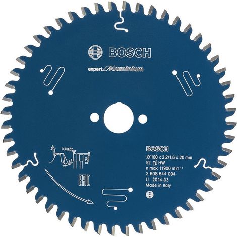 Lama per sega circolare OD 315mm Z.96 HLTCG trapano 30mm taglio-W.2.8mm HM BOSCH