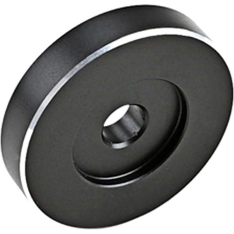 Adaptateur pour Tourne-Disque Vinyle en Aluminium Noir, Accessoire Solide et Stable pour Platine Phonographe, pour Amateurs de Musique (1/5)