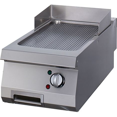 Plaque de cuisson Rainurée en chrome - Unité individuelle - Profondeur de 90cm - Électrique - Maxima (1/2)