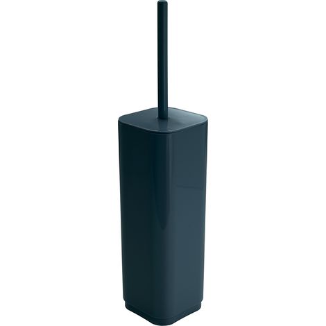 Scopino wc con ciuffo in setole d'appoggio in plastica riciclata 6334 Gedy serie SEVENTY Blu Petrolio