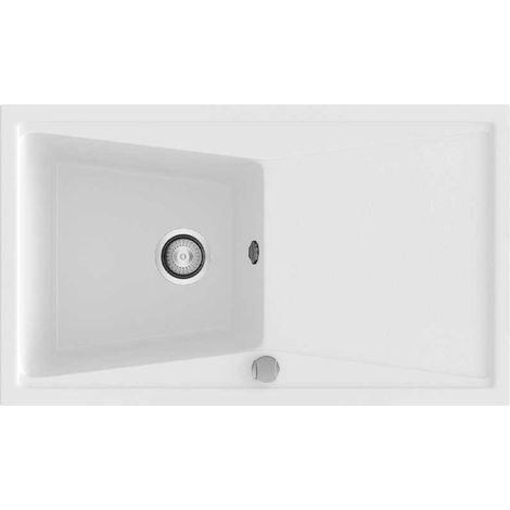 Fregadero de Resina Kuma 86X51 303 Blanco Roc Stone® Poalgi