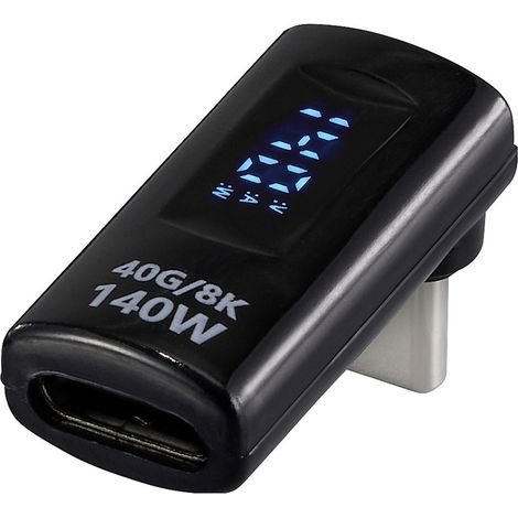 Renkforce USB4® Adaptateur [1x USB-C® mâle - 1x USB-C® femelle] USB4® L-Type Male to Female Charging