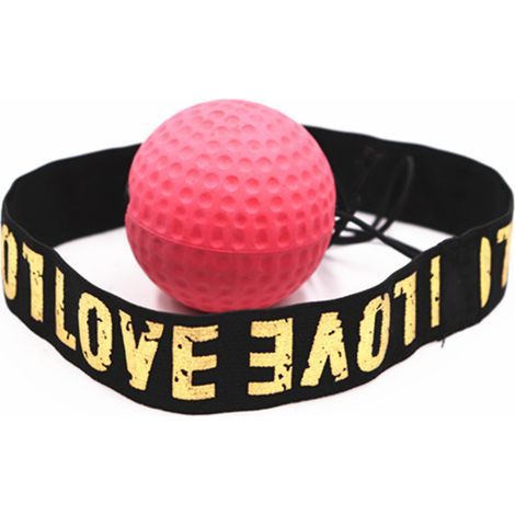 Réflexe de balle de combat de boxe, conception simple, équipement de gymnastique de boxe, entraîneur d'entraînement et de fitness, casquette de boxeur avec corde et balle de tennis pour la boxe rapide (1/5)