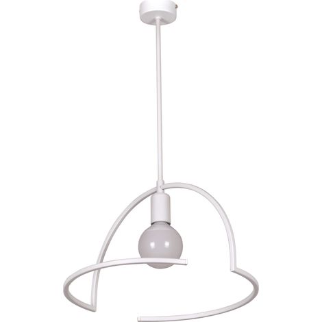 Suspension minimaliste blanche Kaja Tigra K-4658 Ø41 (1/2)