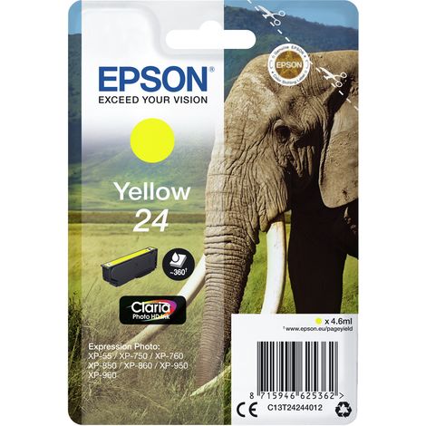Epson Elephant C13T24244022 cartouche d'encre 1 pièce(s) Original Jaune (1/3)