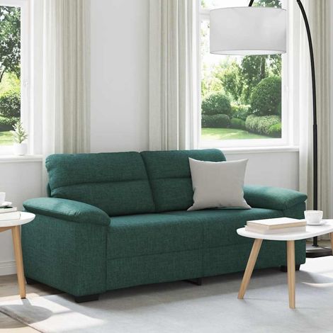 2-Sitzer-Sofa Dunkelgrün 140 cm Stoff vidaXL (1/5)